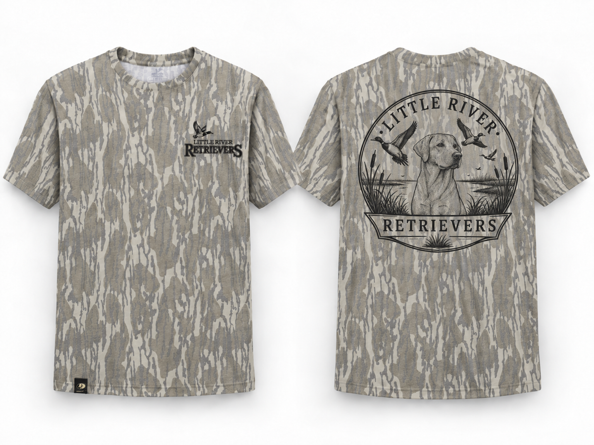 Faded Mossy Oak Bottomland Little River Retrievers Short Sleeve Shirt