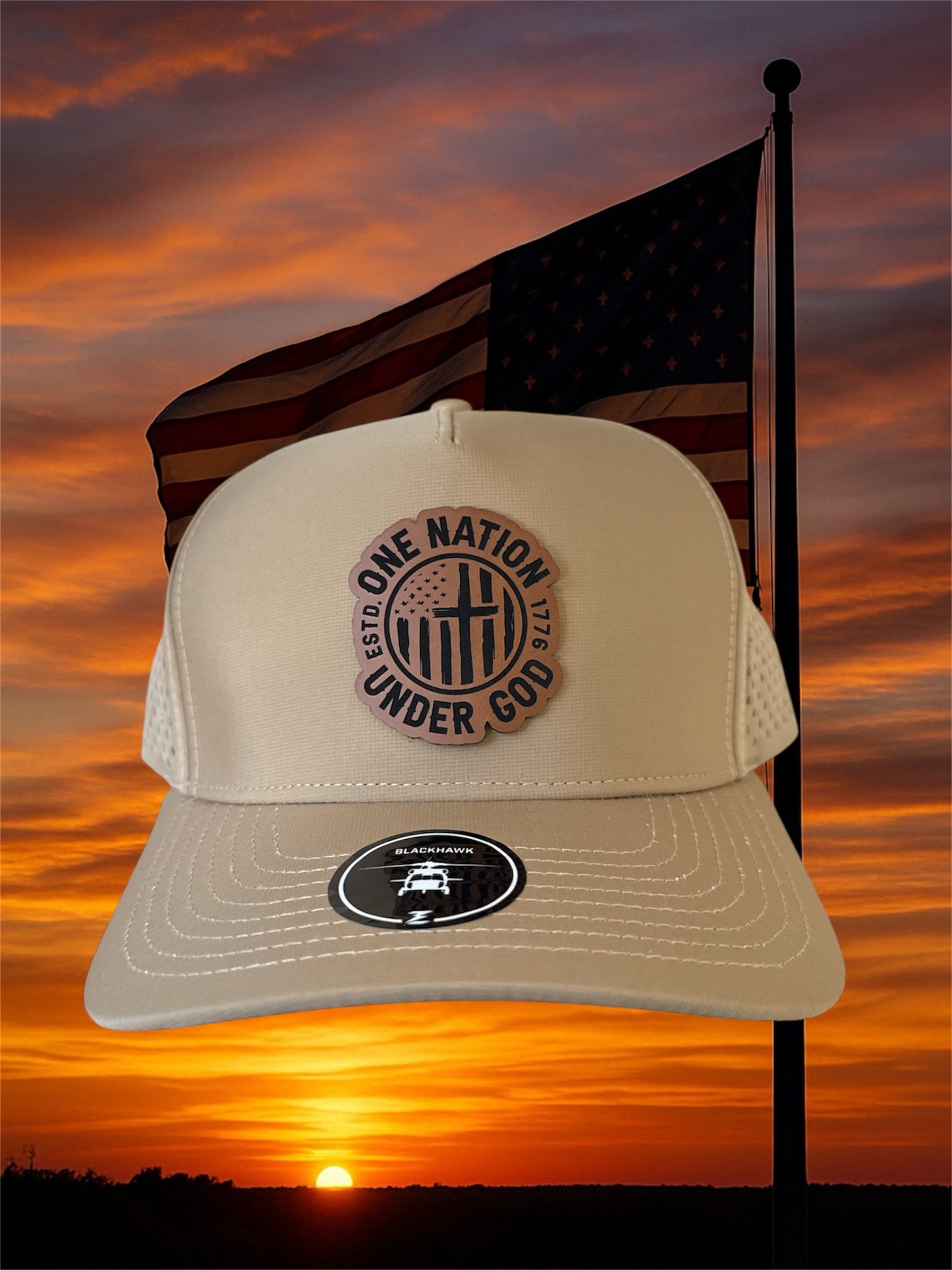 One Nation Under God Custom Patch Hat