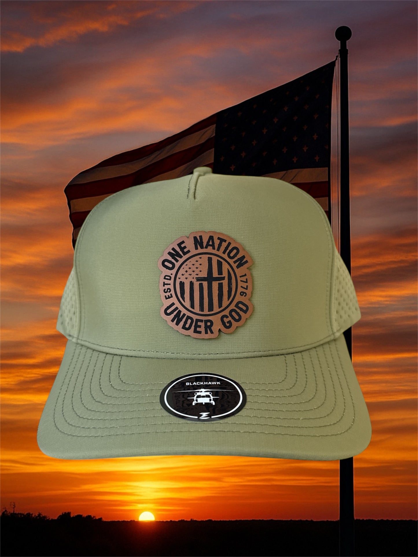 One Nation Under God Custom Patch Hat