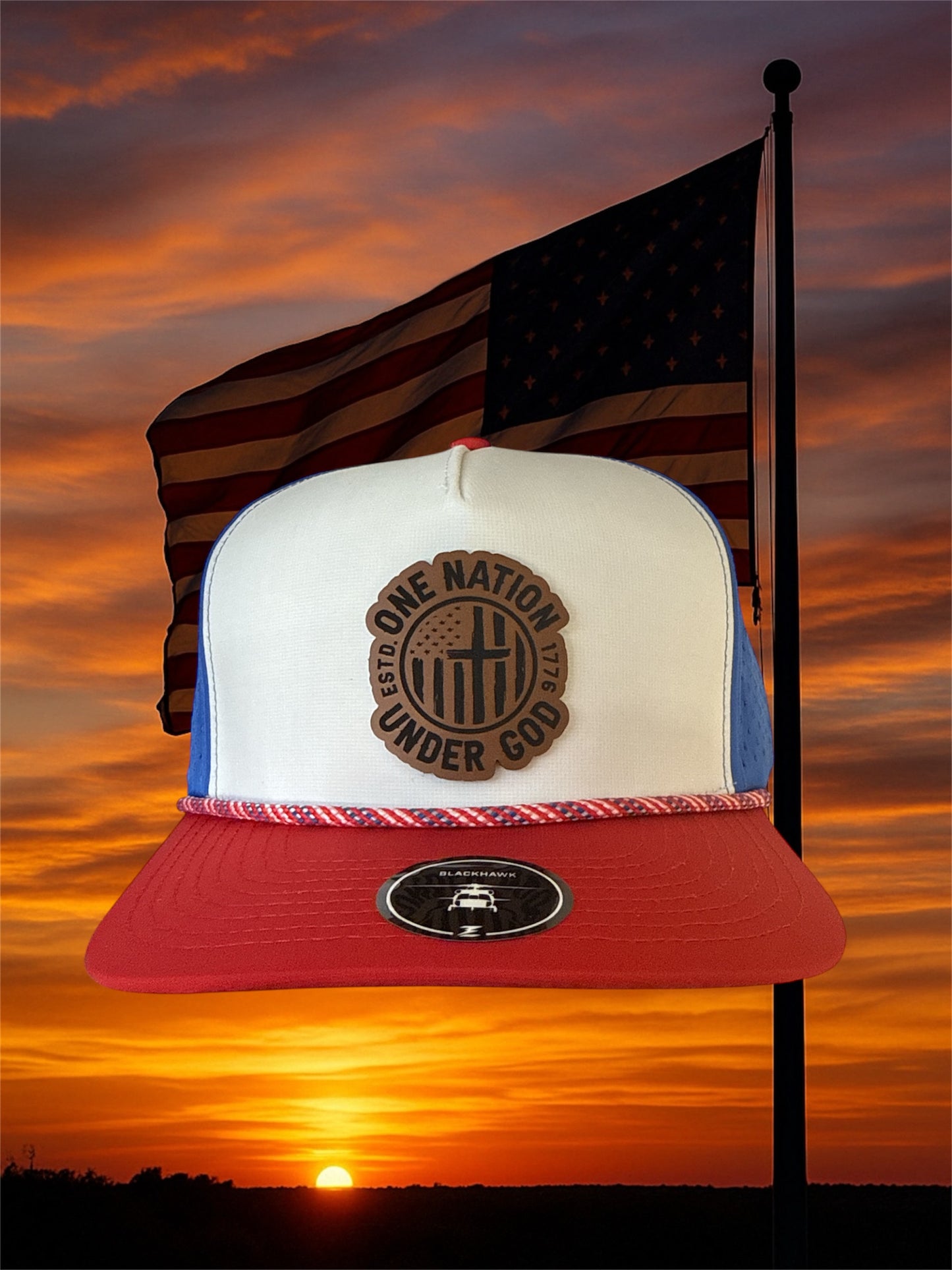 One Nation Under God Custom Patch Hat